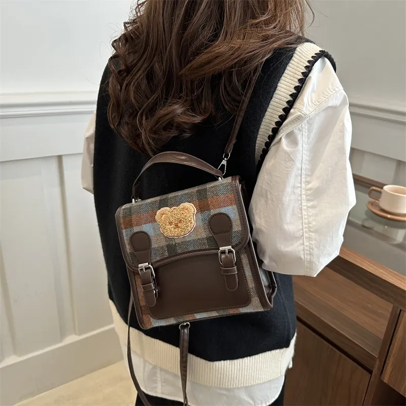 TOUTSEUL YOLO PU Backpack Women's Brown/Coffee-10