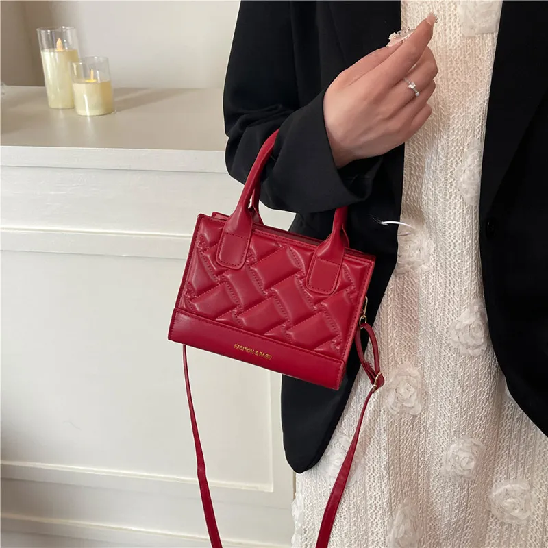TOUTSEUL YOLO PU Handbag Women's White/Silver/Black/Red/Pink-20