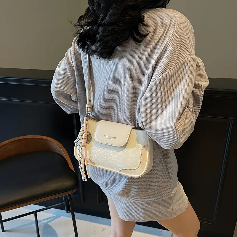 TOUTSEUL YOLO PU Shoulder Bag Regular Women's Ecru/Silver/Black/Pink-2