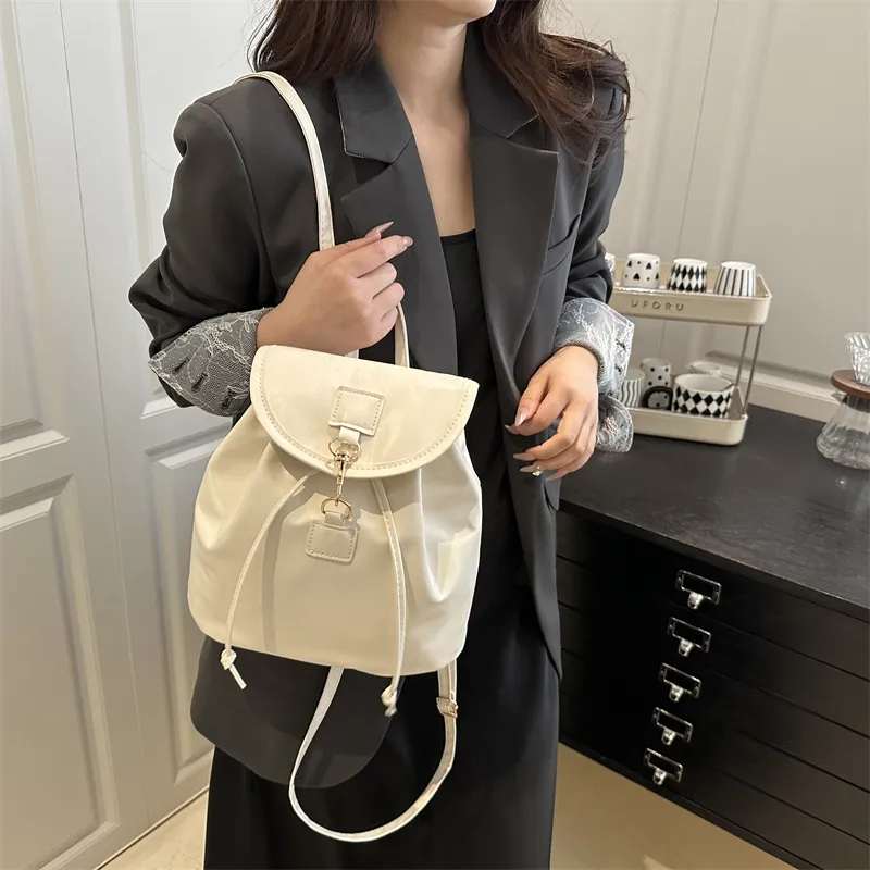 TOUTSEUL YOLO PU Backpack Regular Women's White/Pink/Black/Brown-20