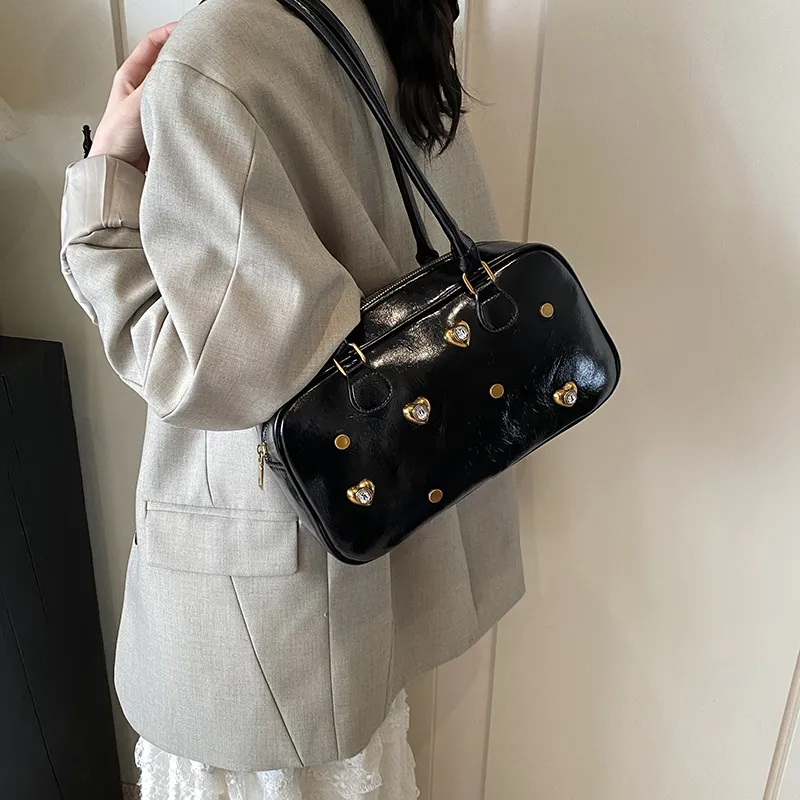 TOUTSEUL YOLO PU Shoulder Bag Regular Women's White/Silver/Black/Red/Light Brown/Coffee-14