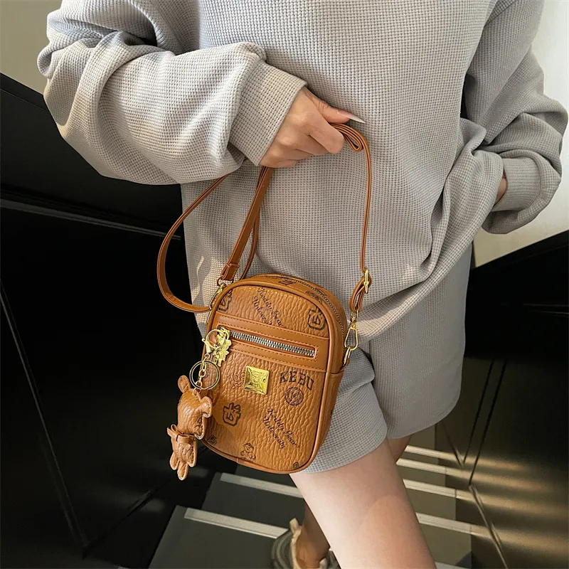 TOUTSEUL YOLO PU Crossbody Bag, Shoulder Bag Women's White/Black/Pink/Brown-19