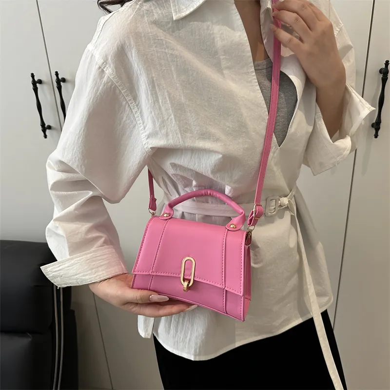 TOUTSEUL YOLO PU Shoulder Bag, Crossbody Bag, Handbag Women's White/Pink/Black/Orange-10