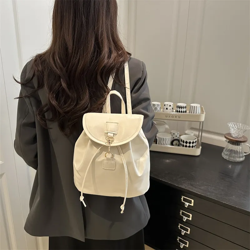 TOUTSEUL YOLO PU Backpack Regular Women's White/Pink/Black/Brown-23