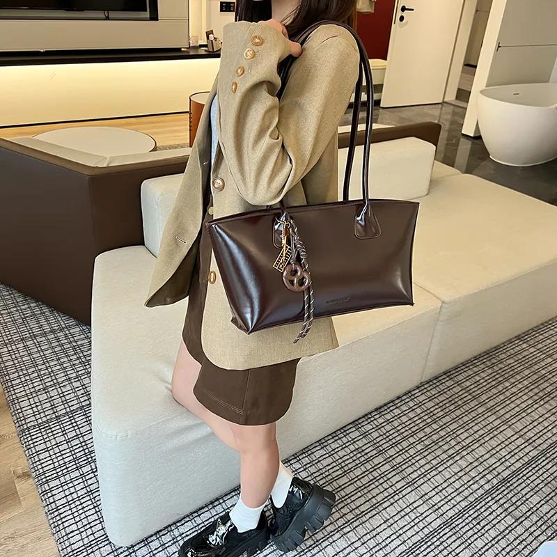 TOUTSEUL YOLO PU Shoulder Bag Women's Ancora Red/Black/Coffee/Brown/Ecru-16