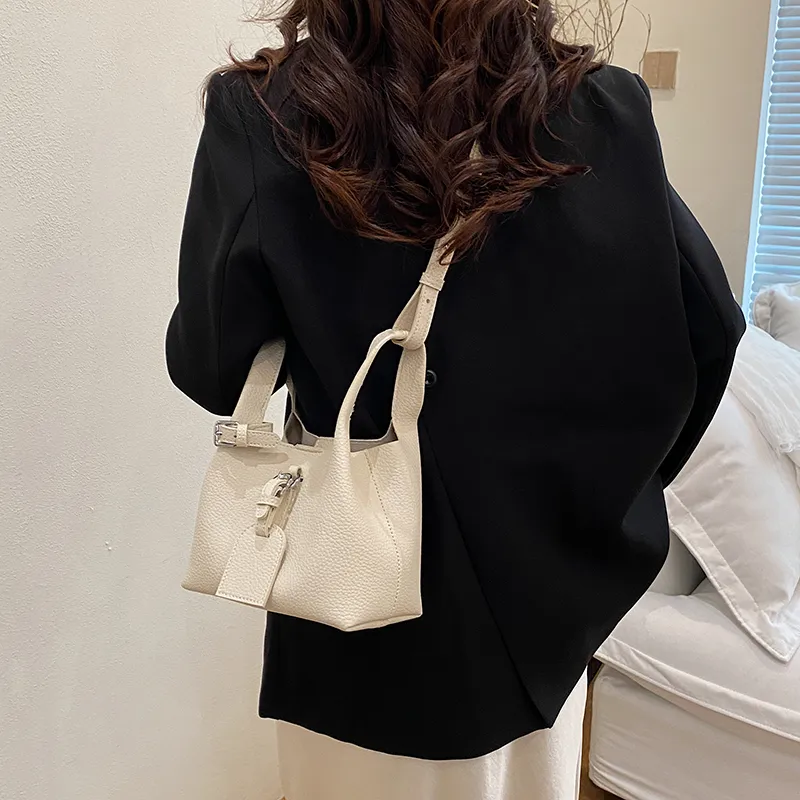 TOUTSEUL YOLO PU Handbag Women's Ecru/Gray/Black/Khaki-5