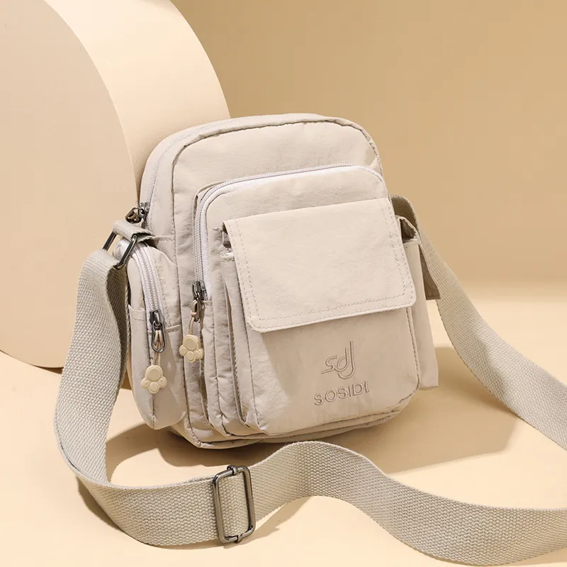 TOUTSEUL YOLO Pu Shoulder Bag Women's Ecru/Sky Blue/Black-2