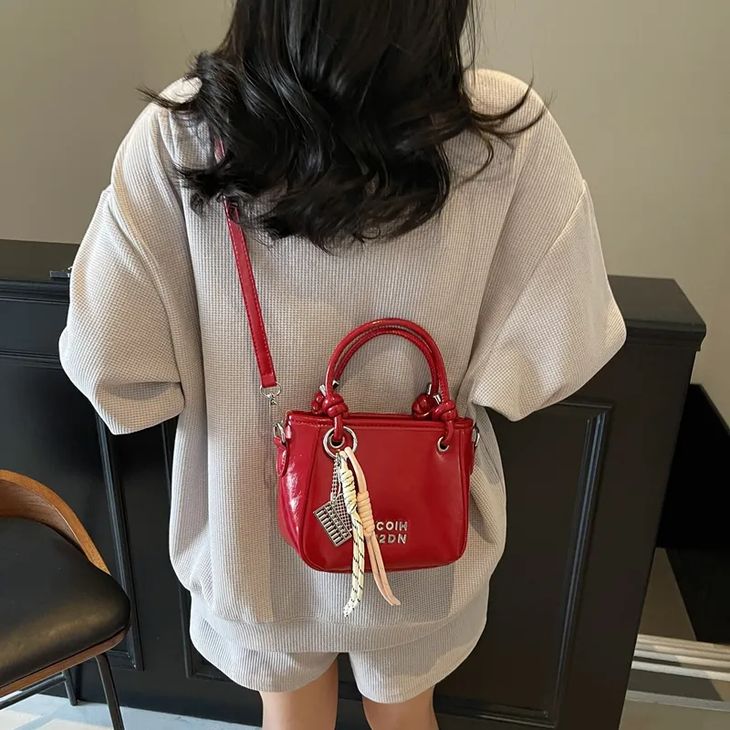 TOUTSEUL YOLO PU Crossbody One Shoulder Handbag Women's Ancora Red/Ecru/Silver/Black/Pink-2