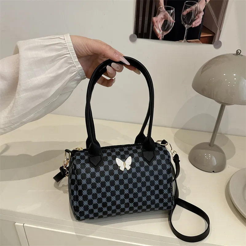 TOUTSEUL YOLO PU Boston Bag Handbag Women's White/Pink/Black/Brown-7