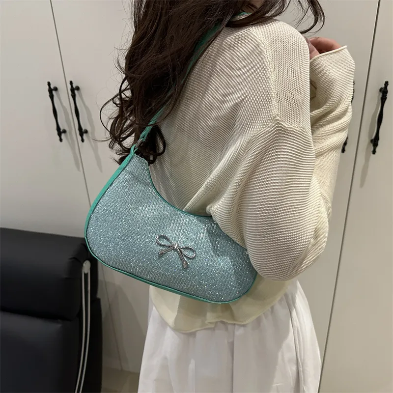 TOUTSEUL YOLO Special Material Shoulder Bag Women's Pink/Silver/Green/Gold/Black-15