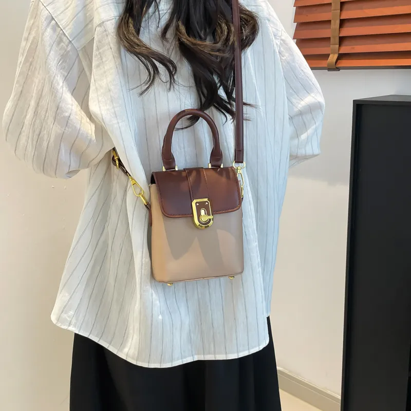 TOUTSEUL YOLO PU One Shoulder Handbag Regular Women's White/Black/Khaki-14
