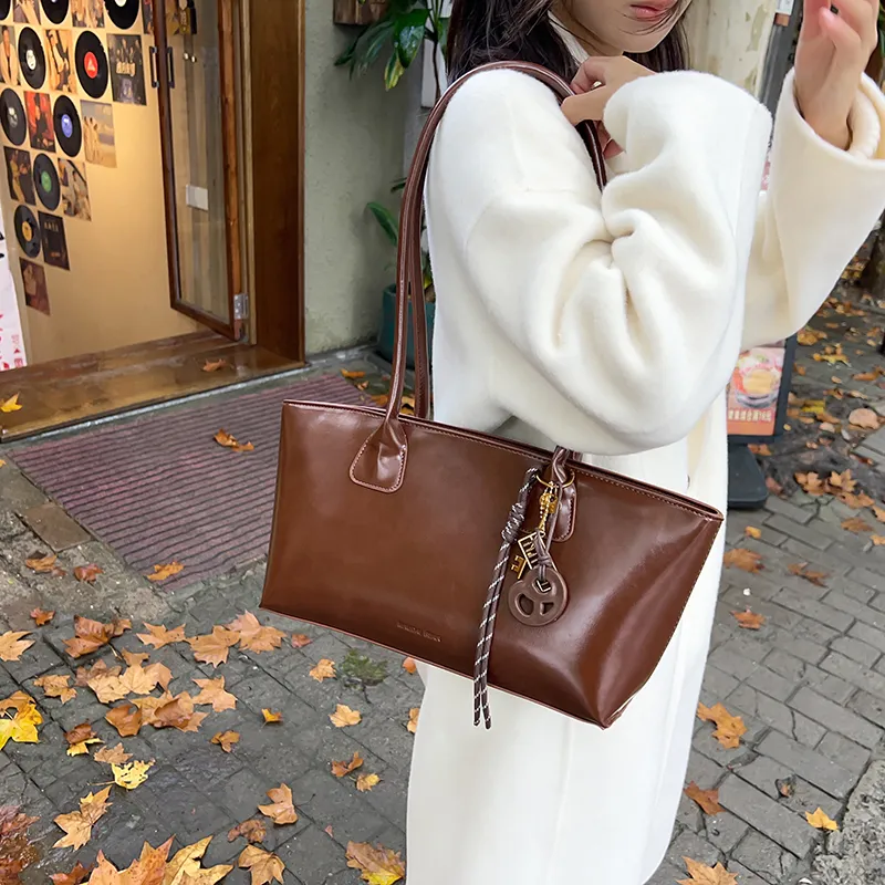 TOUTSEUL YOLO PU Shoulder Bag Women's Ancora Red/Black/Coffee/Brown/Ecru-23