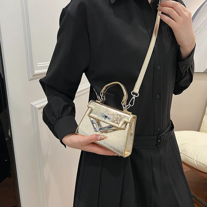 TOUTSEUL YOLO PU One Shoulder Handbag Regular Women's Black/Gold/Silver/Colorful Silver-12