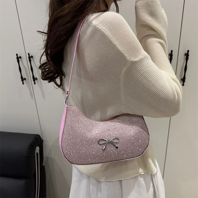 TOUTSEUL YOLO Special Material Shoulder Bag Women's Pink/Silver/Green/Gold/Black-3