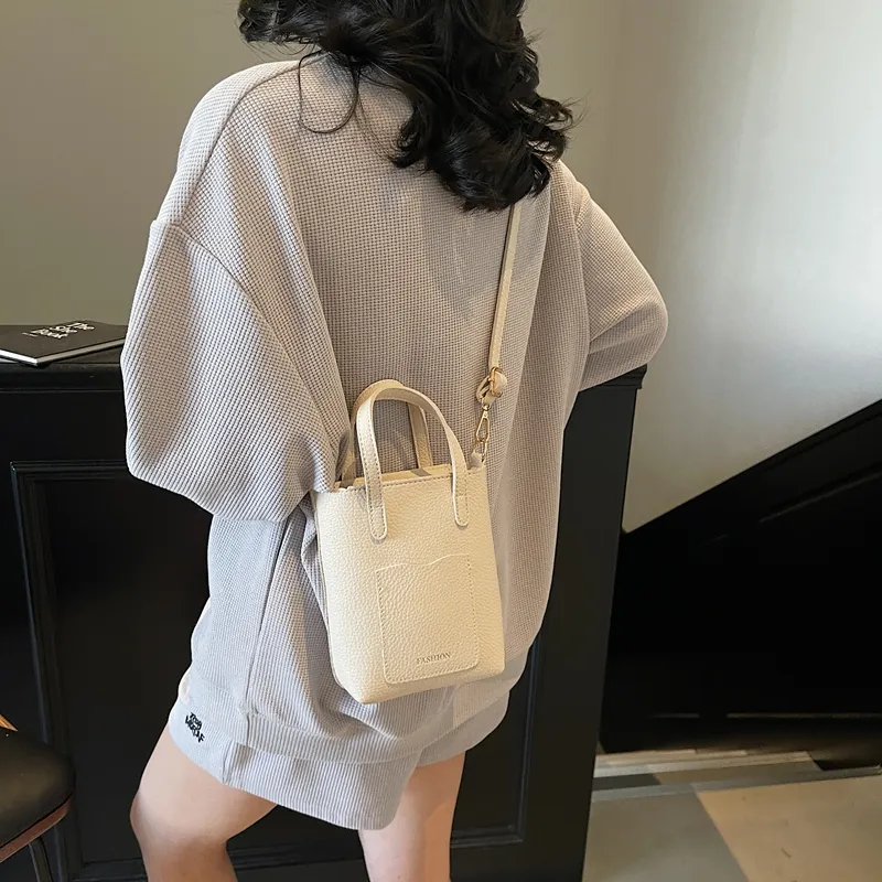 TOUTSEUL YOLO PU Shoulder Bag, Crossbody Bag, Handbag Women's White/Pink/Brown/Black-4
