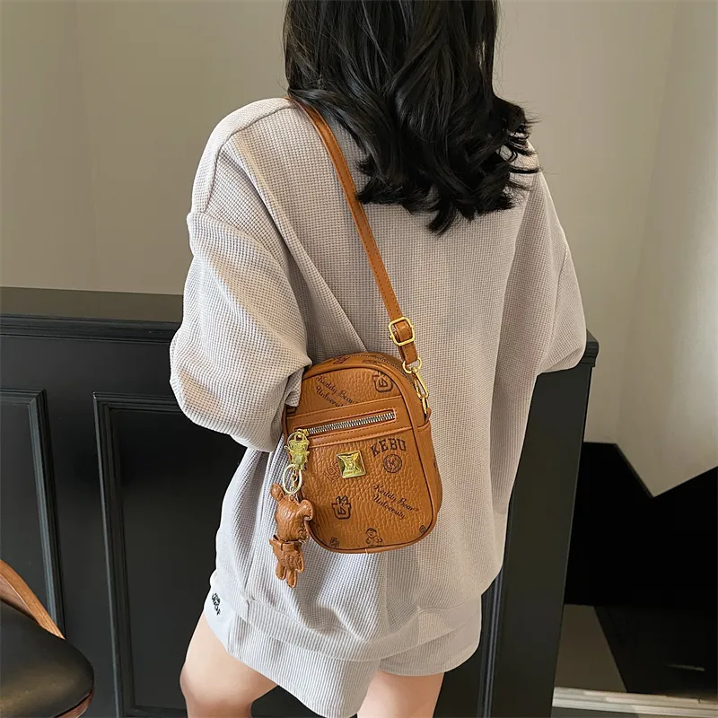 TOUTSEUL YOLO PU Crossbody Bag, Shoulder Bag Women's White/Black/Pink/Brown-20
