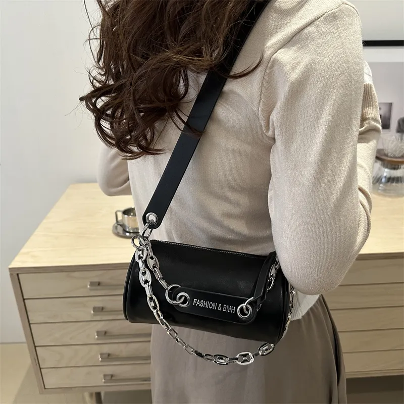 TOUTSEUL YOLO PU Shoulder Bag Women's White/Black/Khaki/Coffee-8