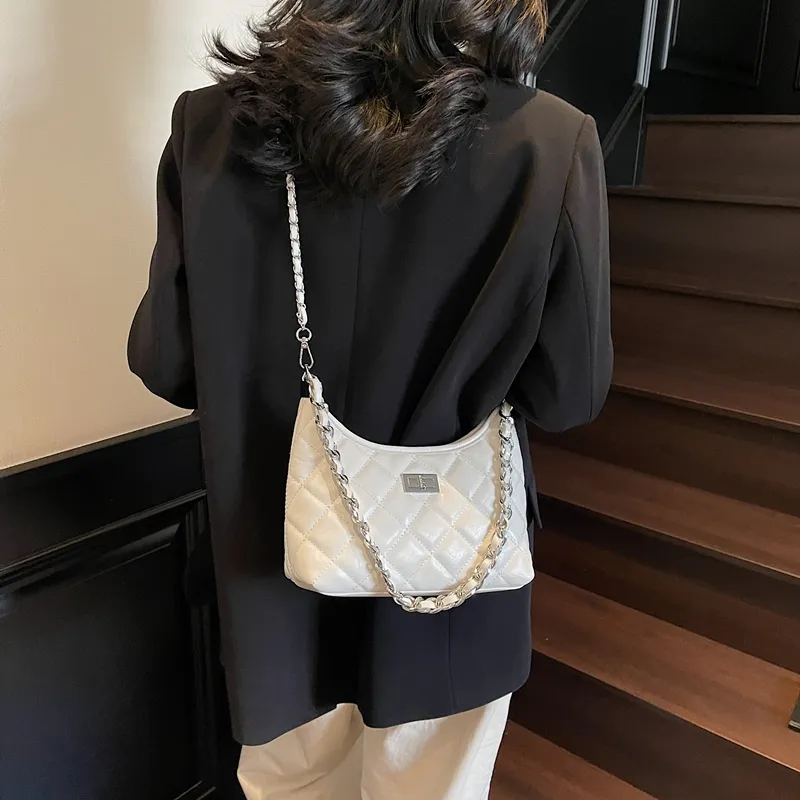 TOUTSEUL YOLO PU Shoulder Bag Women's Litchi Meat White/Nut Latte/Lime Yellow/Morning Mist Gray-2