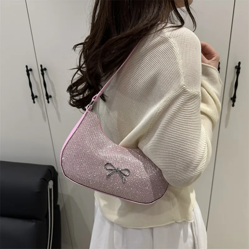 TOUTSEUL YOLO Special Material Shoulder Bag Women's Pink/Silver/Green/Gold/Black-4