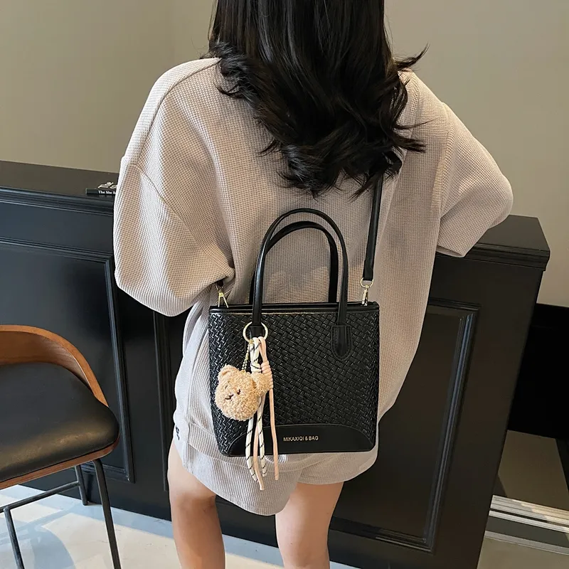 TOUTSEUL YOLO PU Handbag Women's Ecru/Black/Blue/Pink-8