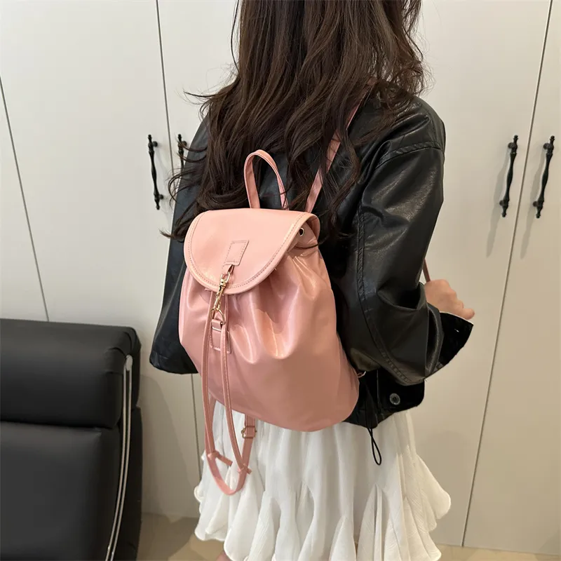 TOUTSEUL YOLO PU Backpack Regular Women's White/Pink/Black/Brown-9