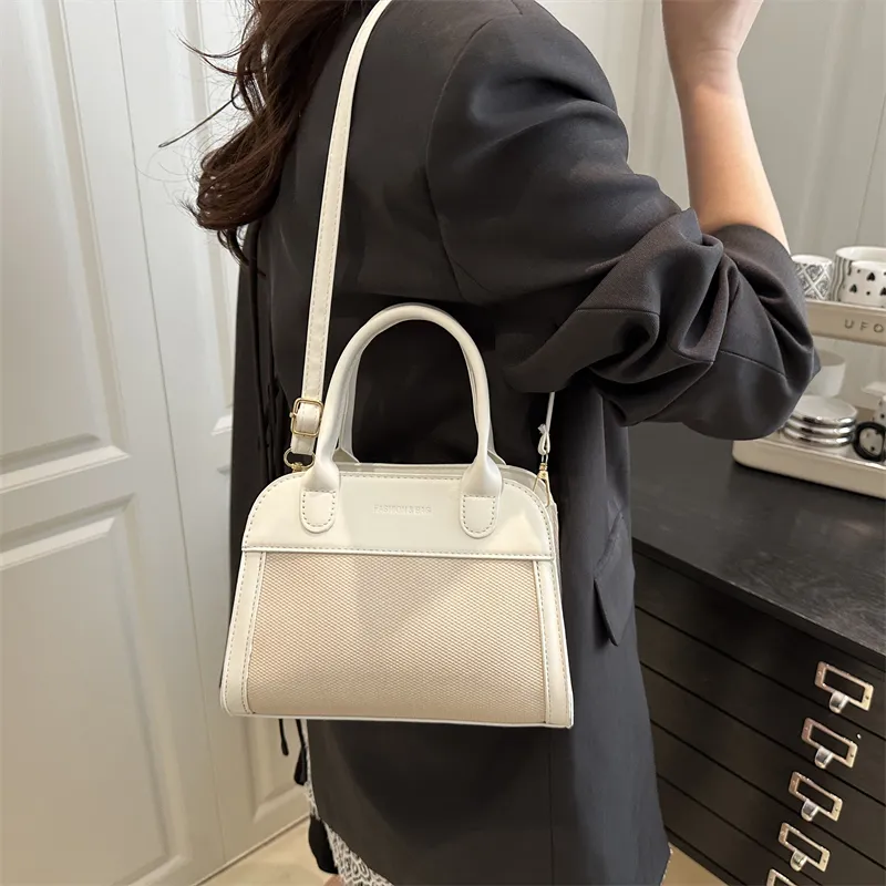 TOUTSEUL YOLO PU One Shoulder Handbag Women's White/Black/Khaki/Light Brown-2