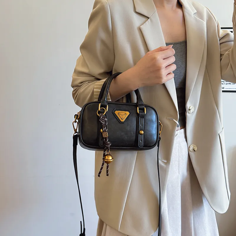 TOUTSEUL YOLO PU One Shoulder Handbag Women's Ecru/Black/Khaki/Brown-7