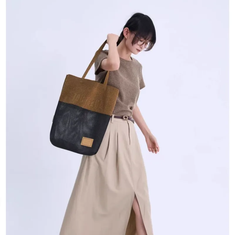 TOUTSEUL YOLO Polyester Shoulder Bag Unisex Sunset Black Coffee-3
