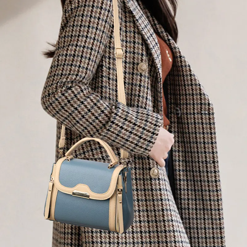 TOUTSEUL YOLO PU Shoulder Bag, Crossbody Bag, Handbag Women's Burgundy/Light Brown/Blue/Gray/Black-5