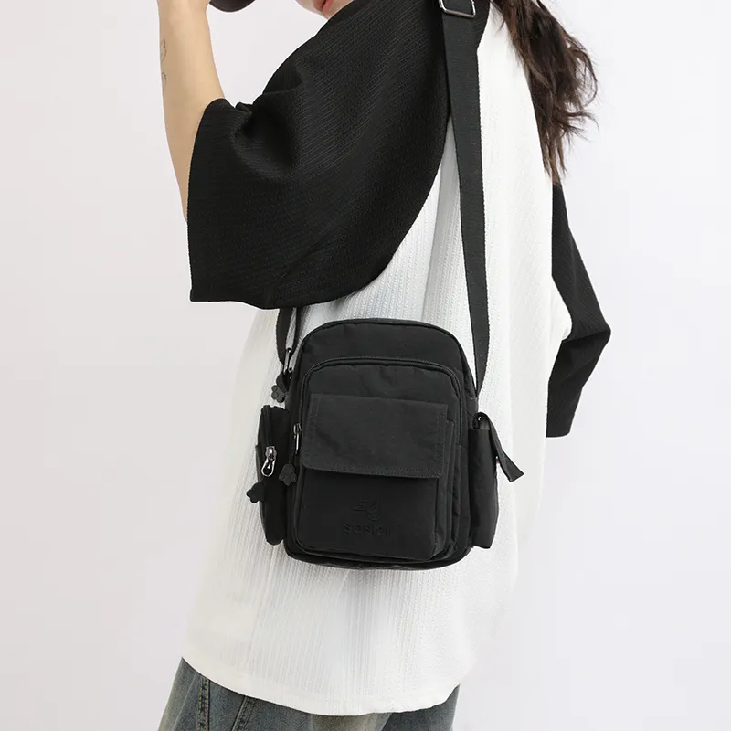 TOUTSEUL YOLO Pu Shoulder Bag Women's Ecru/Sky Blue/Black-19