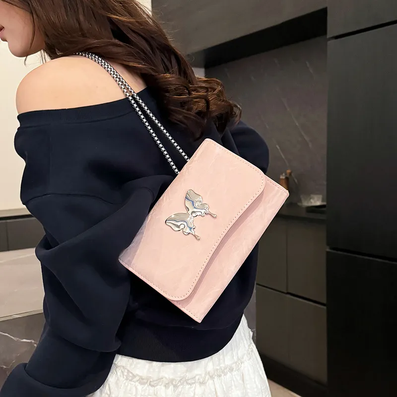 TOUTSEUL YOLO PU Shoulder Bag Women's White/Silver/Black/Blue/Pink-23