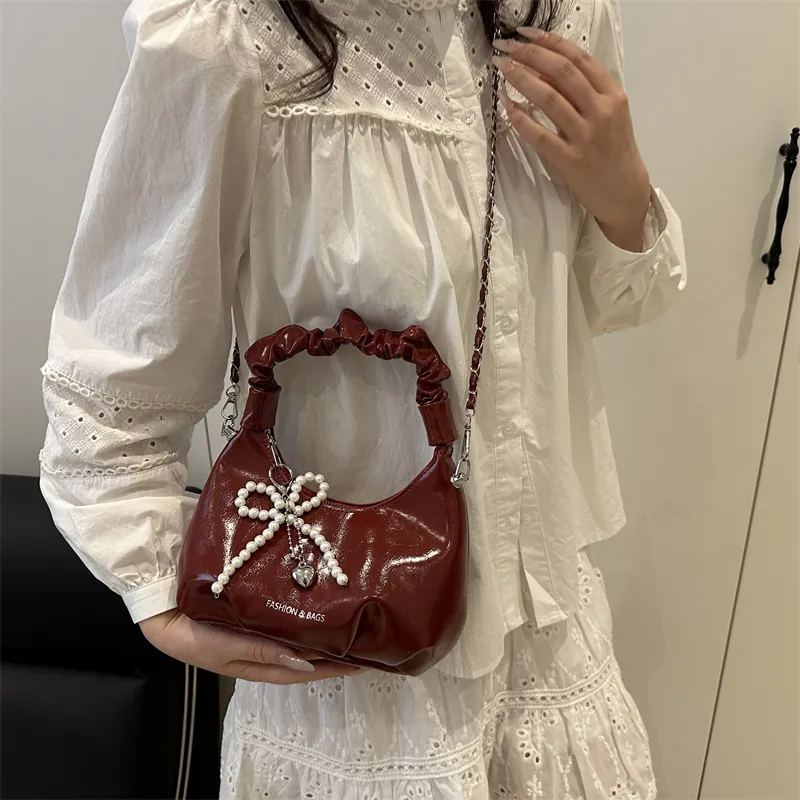 TOUTSEUL YOLO PU Handbag Women's Black/White/Silver/Red-26