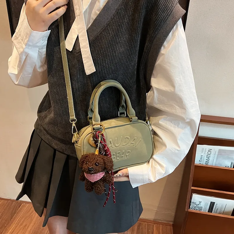 TOUTSEUL YOLO PU Crossbody One Shoulder Handbag Regular Women's Pink/Green/Brown/Black-9