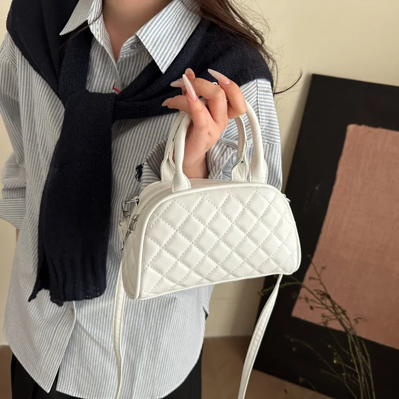 TOUTSEUL YOLO PU Handbag Women's White/Black/Khaki/Pink/Brown-3