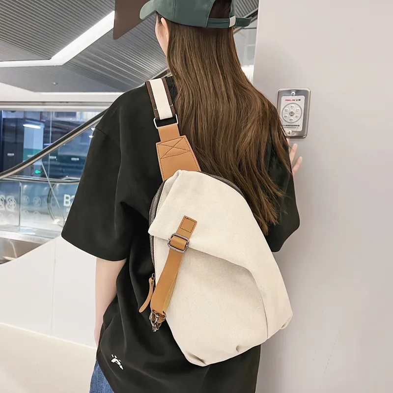 TOUTSEUL YOLO Canvas Sling Bag Unisex Multicolor-1