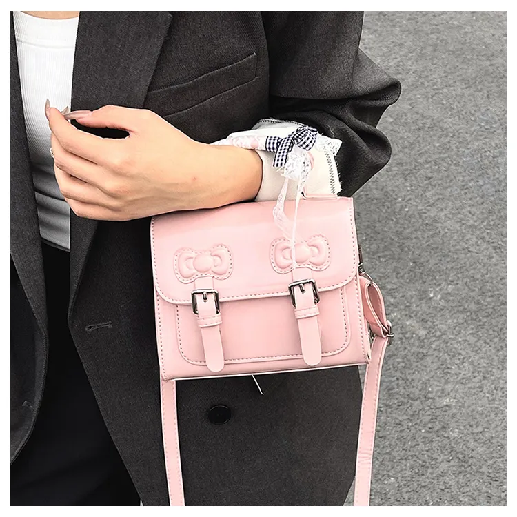 TOUTSEUL YOLO PU One Shoulder Handbag Women's Ecru/Black/Silver/Purple/Pink-30