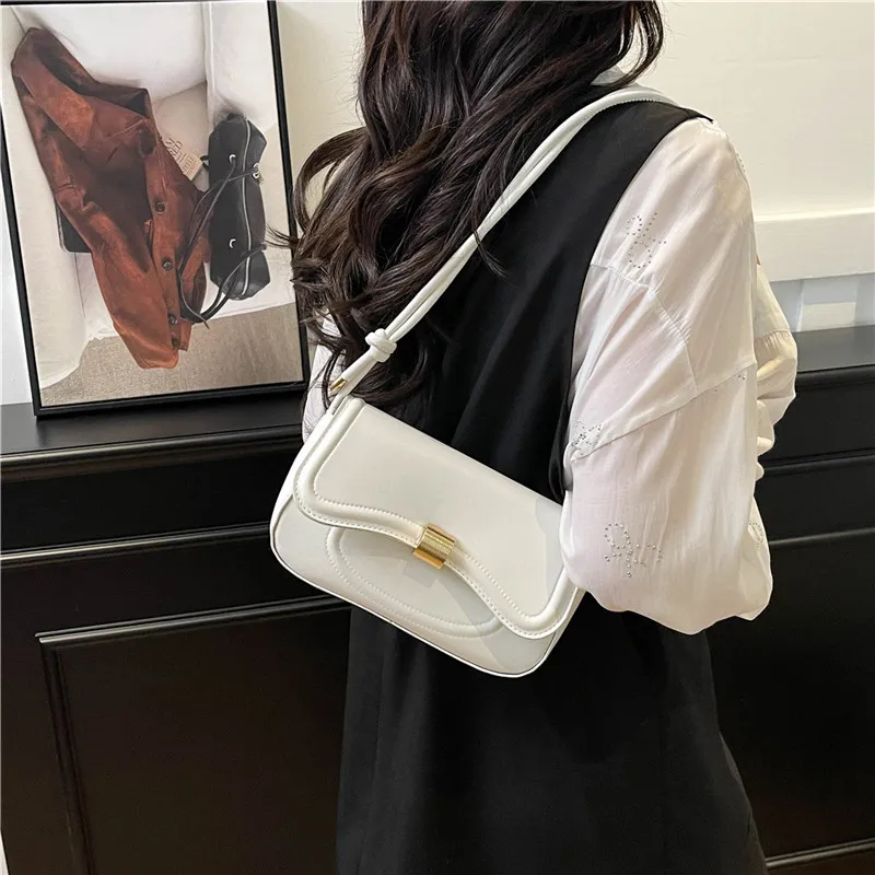 TOUTSEUL YOLO PU Shoulder Bag, Crossbody Bag Women's White/Black/Pink/Brown-4