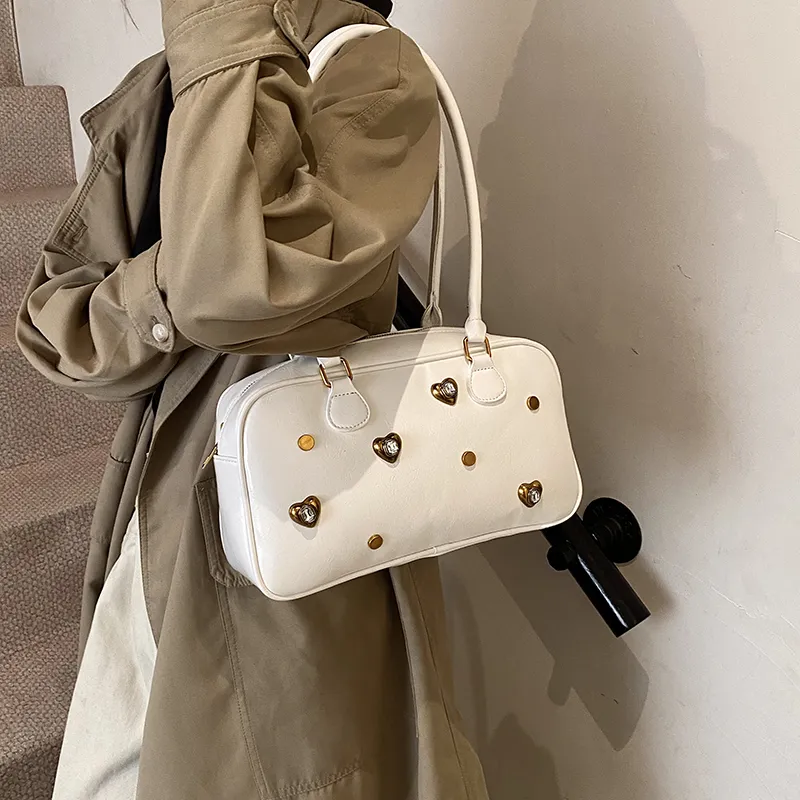 TOUTSEUL YOLO PU Shoulder Bag Regular Women's White/Silver/Black/Red/Light Brown/Coffee-2