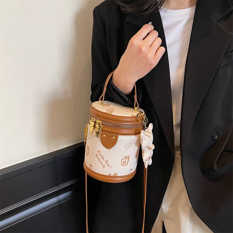 TOUTSEUL YOLO PU Handbag Women's White/Black/Pink/Brown-6