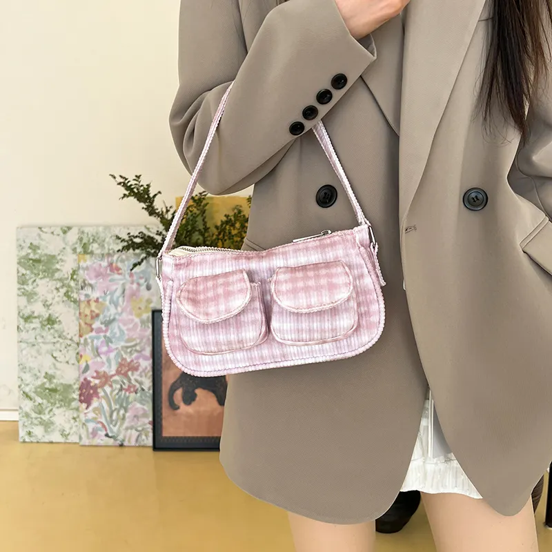 TOUTSEUL YOLO Corduroy Shoulder Bag Women's Multicolor-12