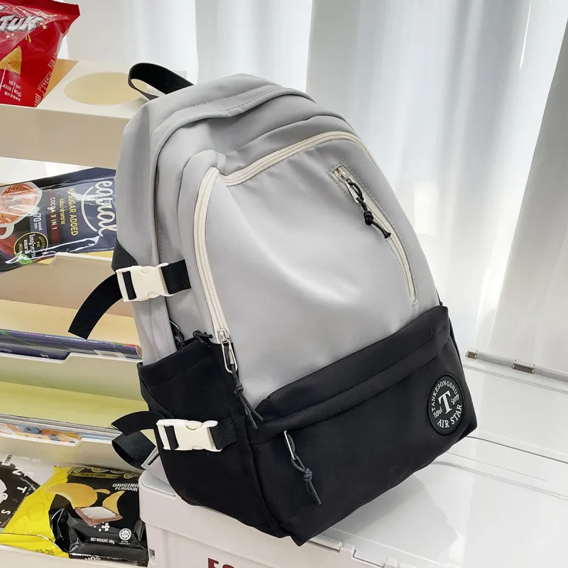 TOUTSEUL YOLO Nylon Backpack Regular Unisex Light Gray/Black/Pink/Khaki-9