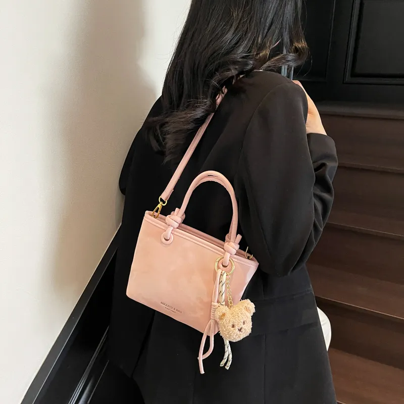 TOUTSEUL YOLO PU Crossbody One Shoulder Handbag Women's Ecru/Black/Blue/Pink-19