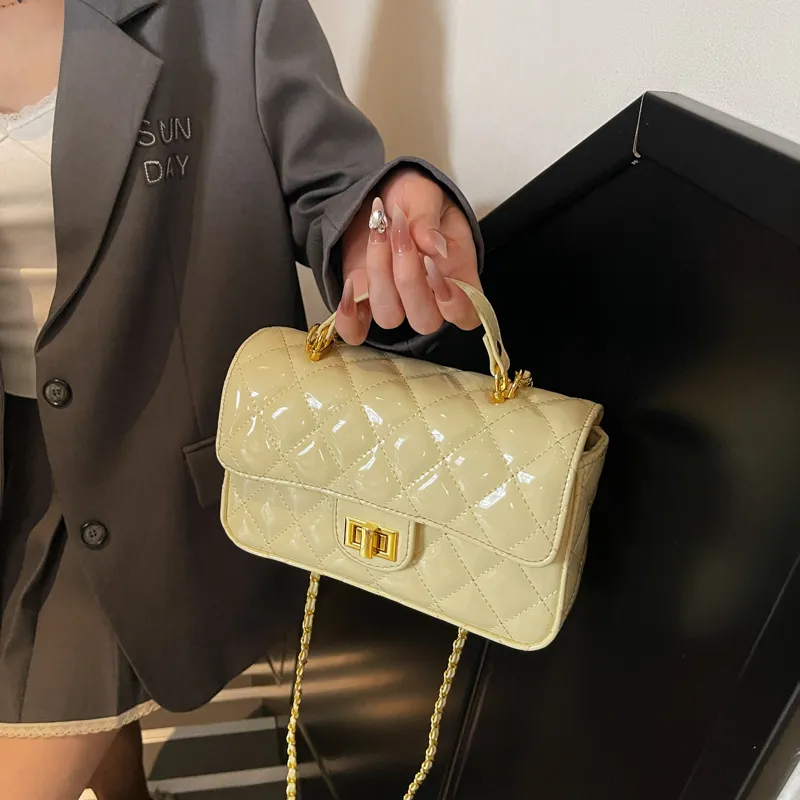TOUTSEUL YOLO PU Handbag Women's Ecru/Yellow/Black/Burgundy/Pink-9