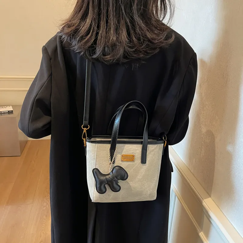 TOUTSEUL YOLO PU Crossbody One Shoulder Handbag Women's White & Black/White & Coffee/Black & Blue/Coffee-3