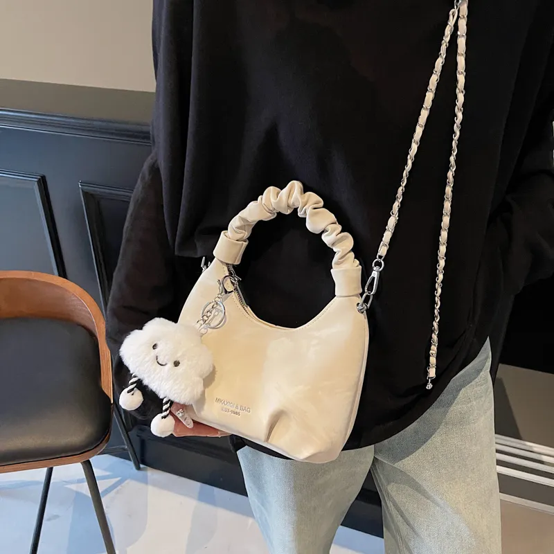 TOUTSEUL YOLO PU Handbag Women's Ecru/Black/Pink/Coffee-5