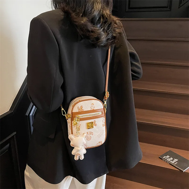 TOUTSEUL YOLO PU Crossbody Bag, Shoulder Bag Women's White/Black/Pink/Brown-3