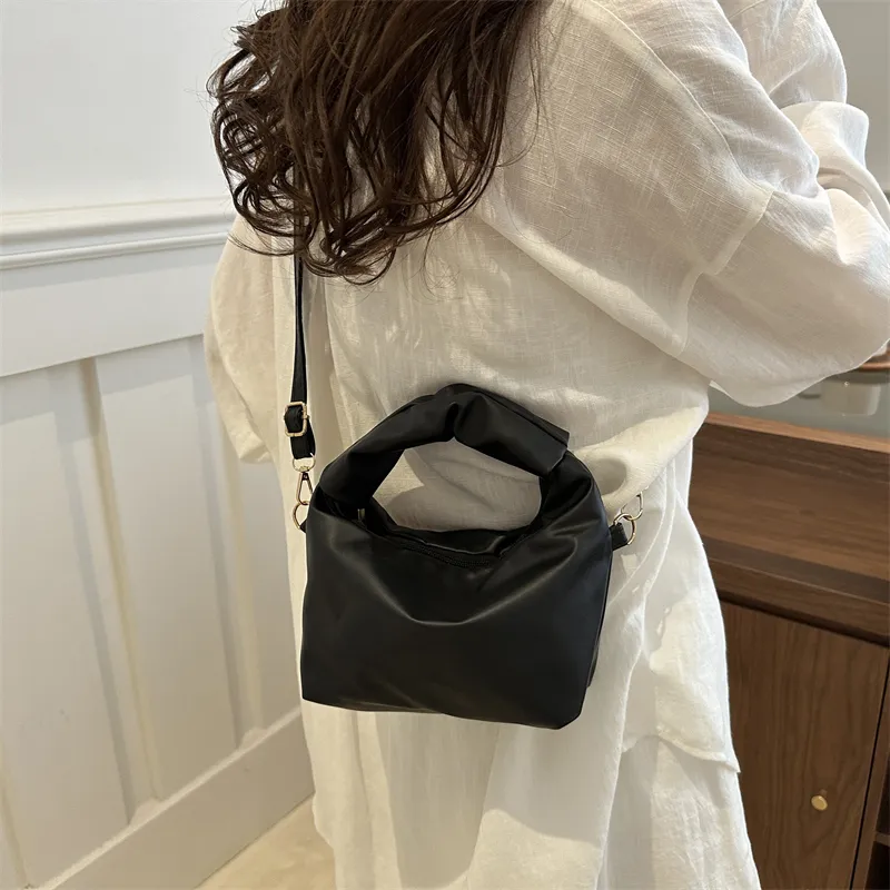 TOUTSEUL YOLO PU Shoulder Bag, Crossbody Bag, Handbag Regular Women's Black/White-5