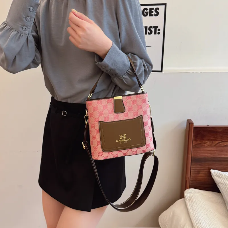 TOUTSEUL YOLO PU Bucket Bag, Shoulder Bag, Crossbody Bag, Handbag Women's Multicolor-2