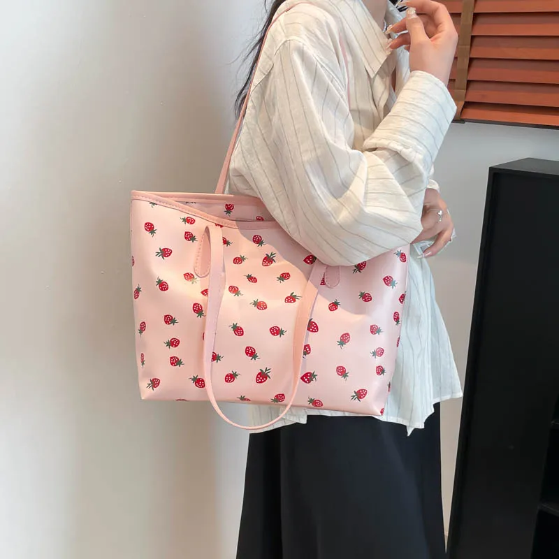 TOUTSEUL YOLO PU Tote Bag, Shopping Bag, Shoulder Bag Women's Multicolor-5