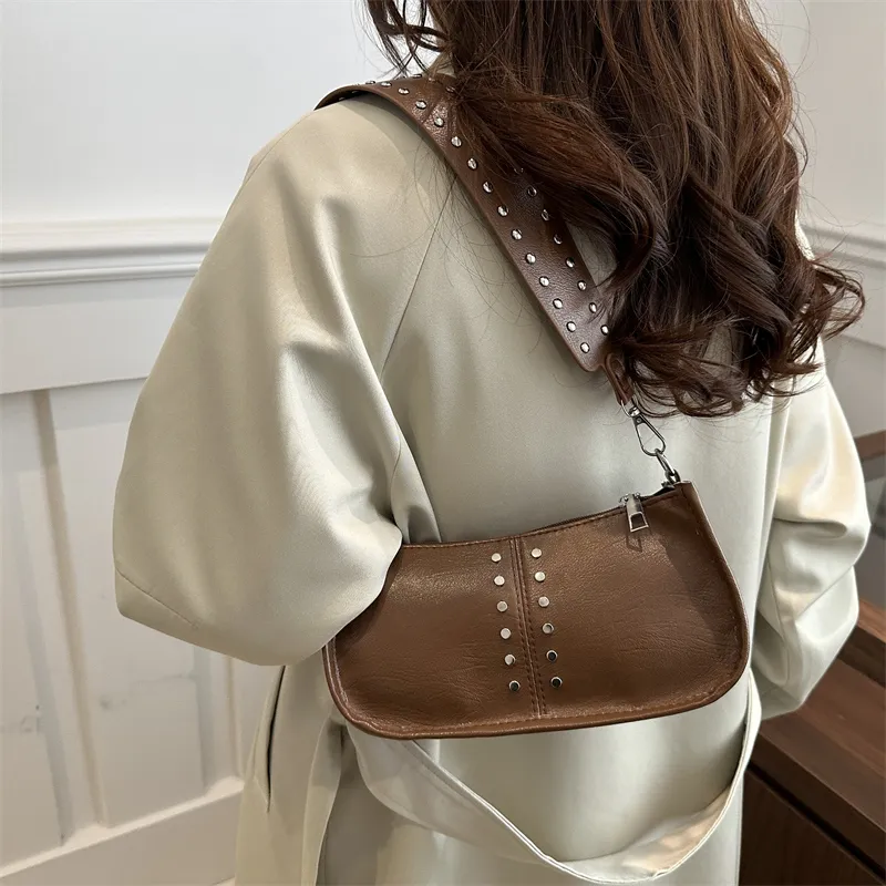 TOUTSEUL YOLO PU Shoulder Bag Women's White/Green/Red/Black/Brown-29
